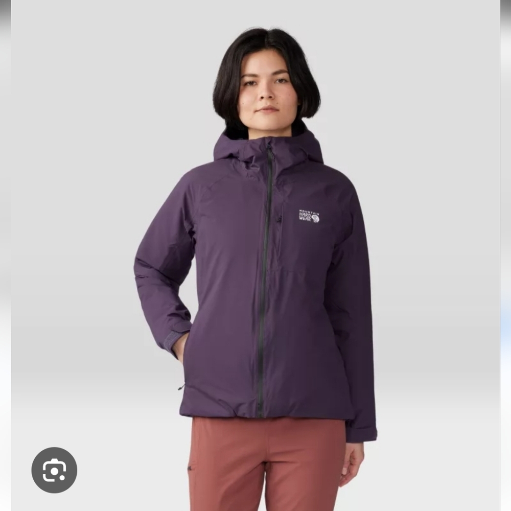 Mountain Hardwear Women's Stretch Ozonic Insulated Ski Jacket Size Medium Purple